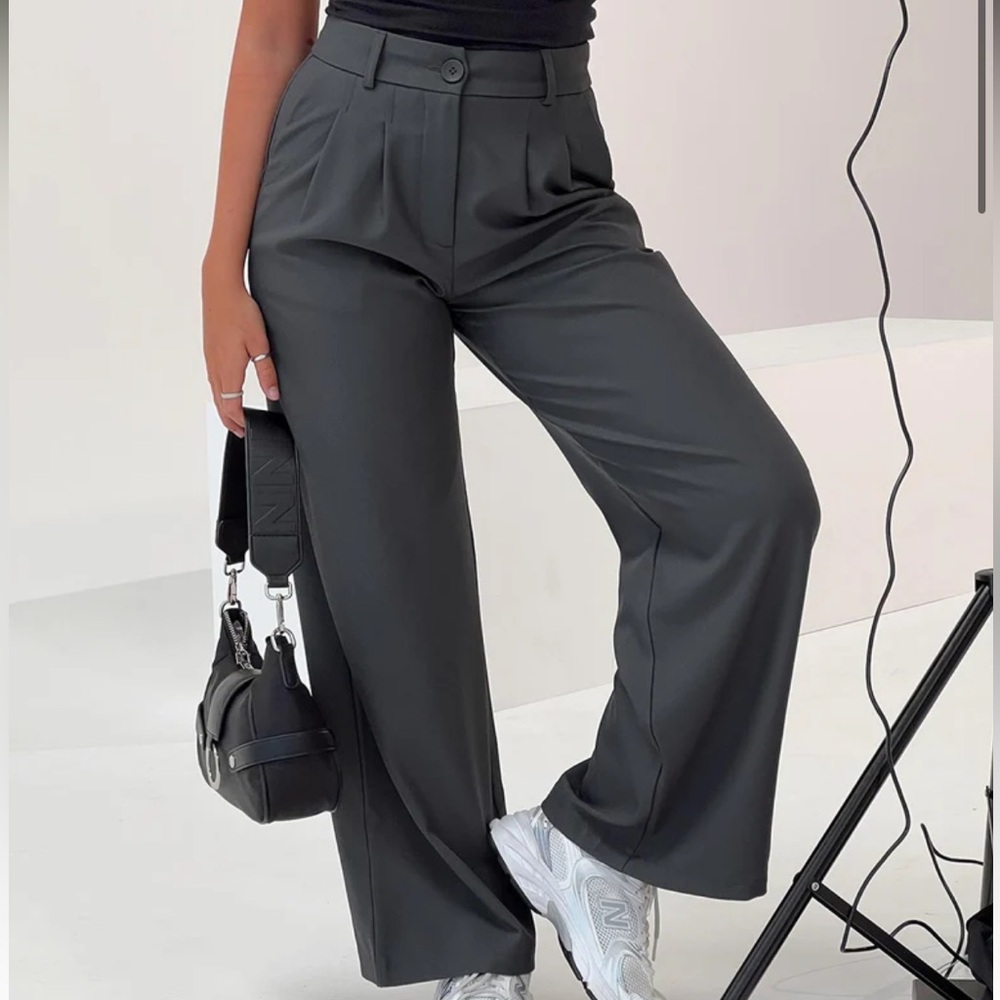 NEW NEVER WORN Princess Polly Archer Pants Slate Petite 8P